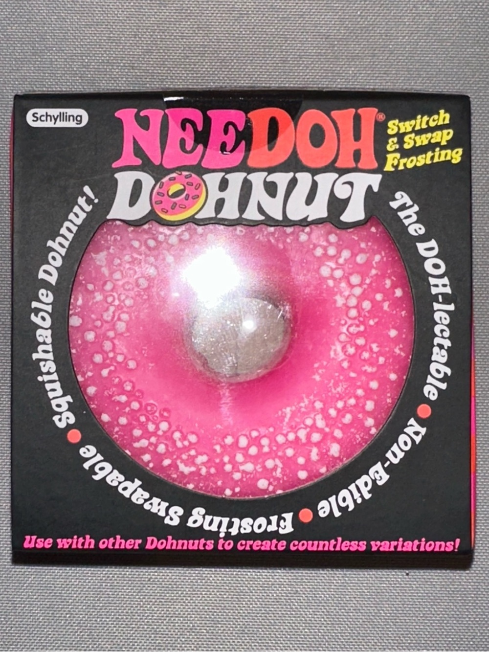 NeeDoh Dohnut NIB - Pink Frosted